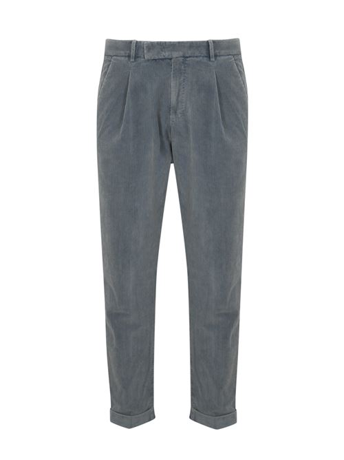 Pantalone Rebel in velluto di cotone grigio PT TORINO | RTZAZ40FWD TU93N311